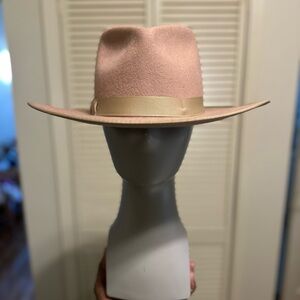 Lack Of Color Blush Fedora with Gold Band